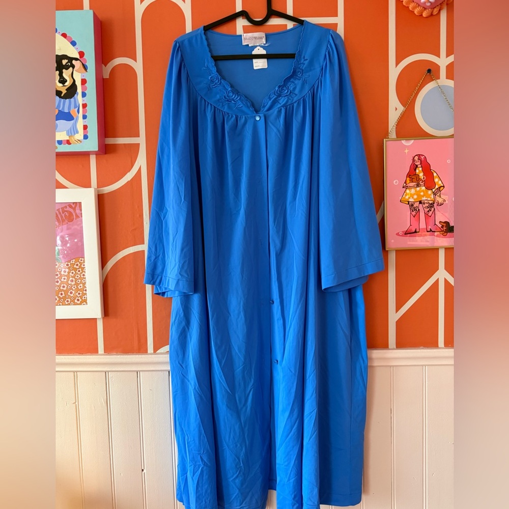 Elegant Blue Duster